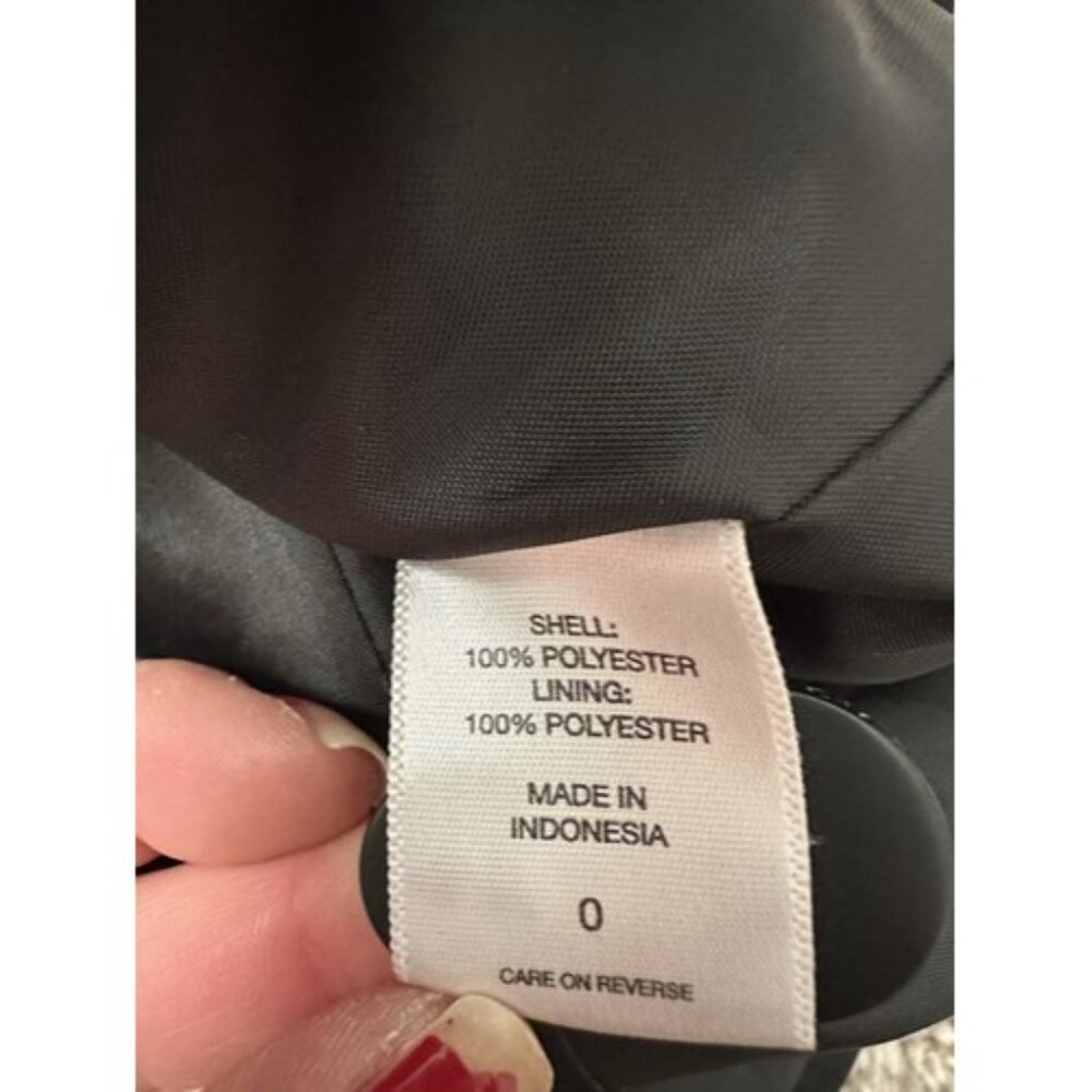 New York & Company Women Black Blazer Two Button Size 0 Jacket Career Wear - Picture 9 of 11